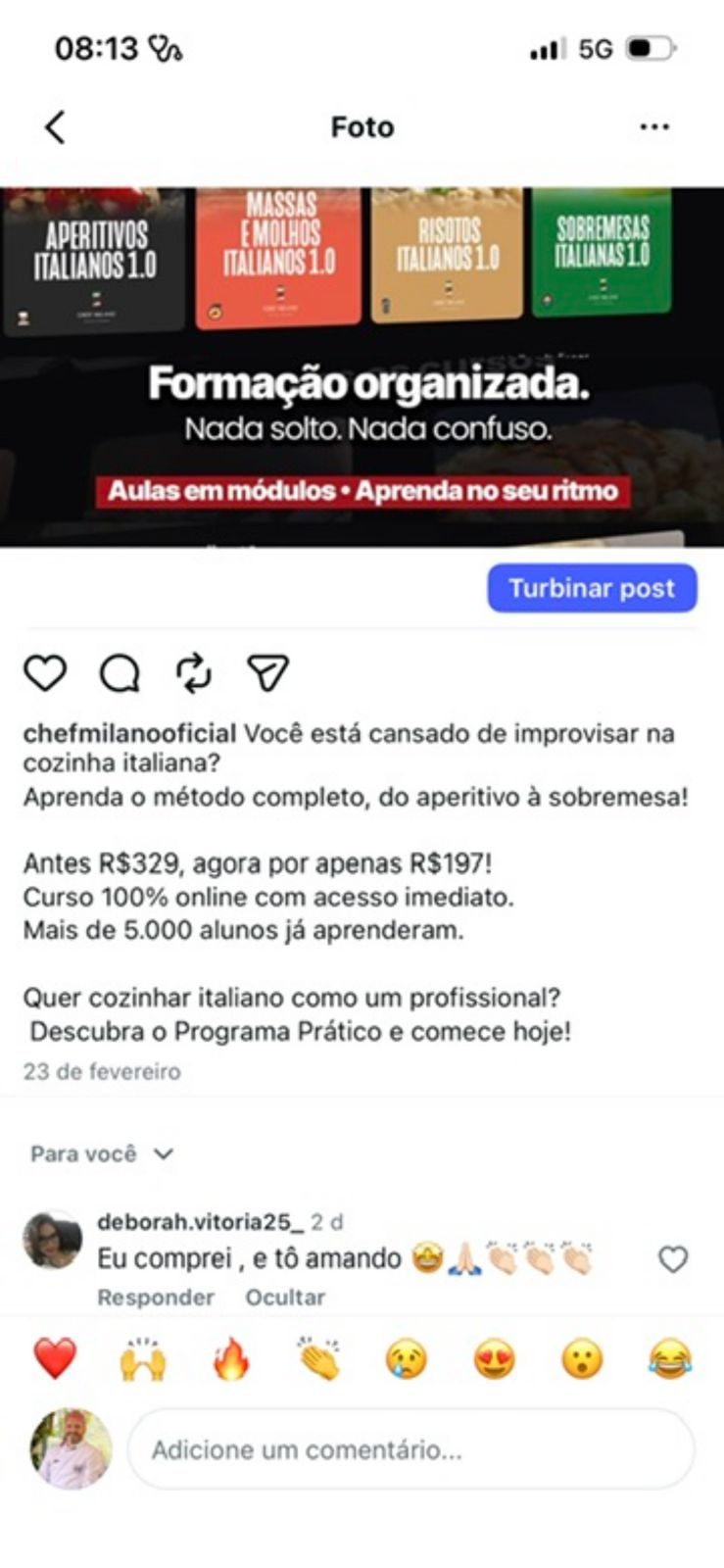 Depoimento de @deborah.vitoria25_